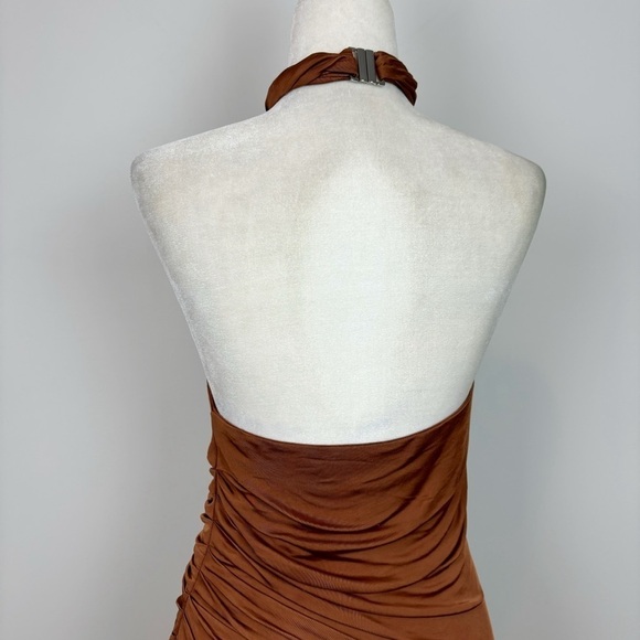GAUGE81 Riga Mini Dress in Chestnut Size S - Picture 8 of 15